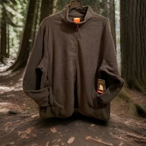 Ozark Trail Men's Pinnacle System Full Zip Polar Fleece Greystone Size XL Jacket